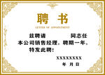 聘书模板 高档聘书设计 聘书设
