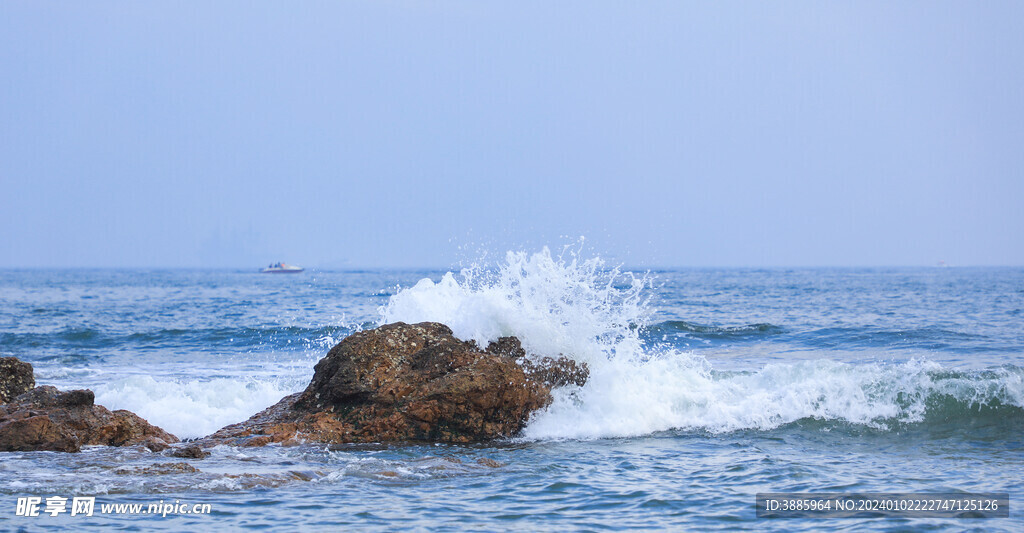 沙滩 海湾 风景图片