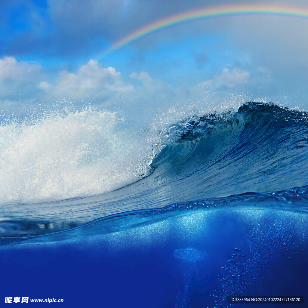 海浪波浪图片