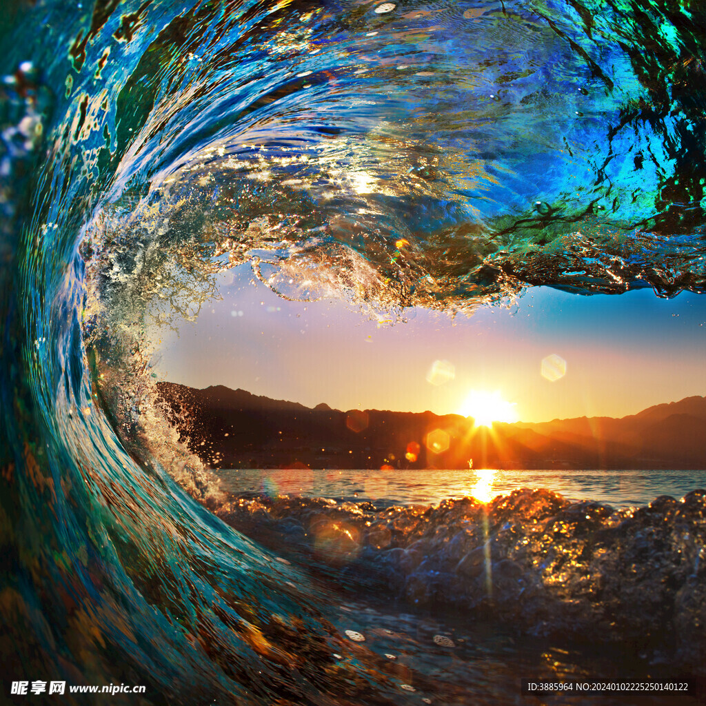 海浪波浪图片