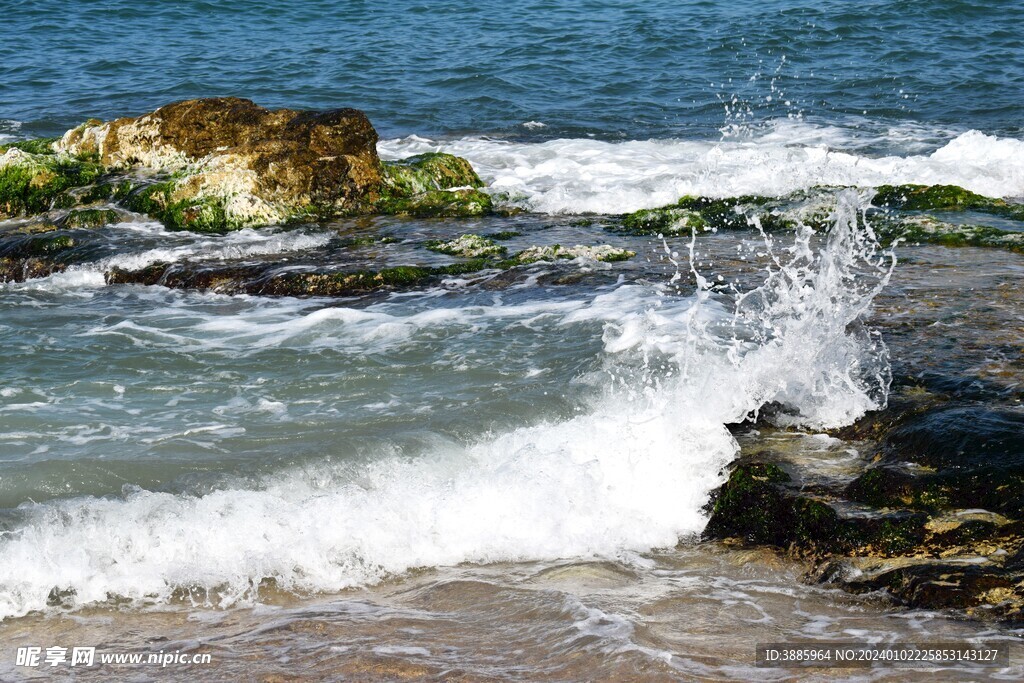 海浪波浪图片 