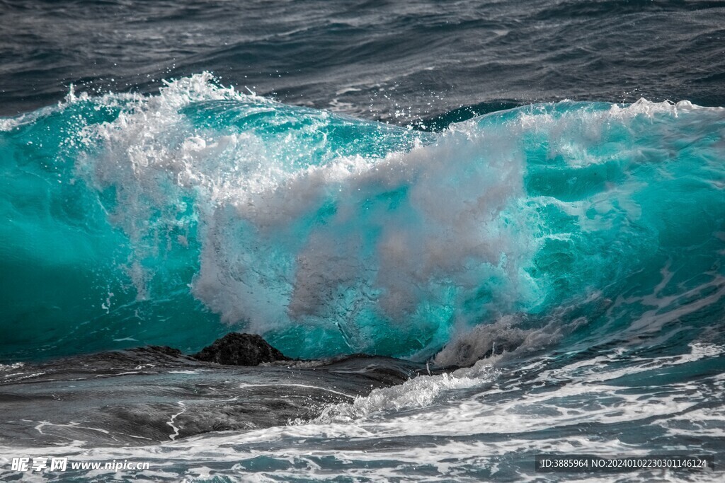海浪波浪图片