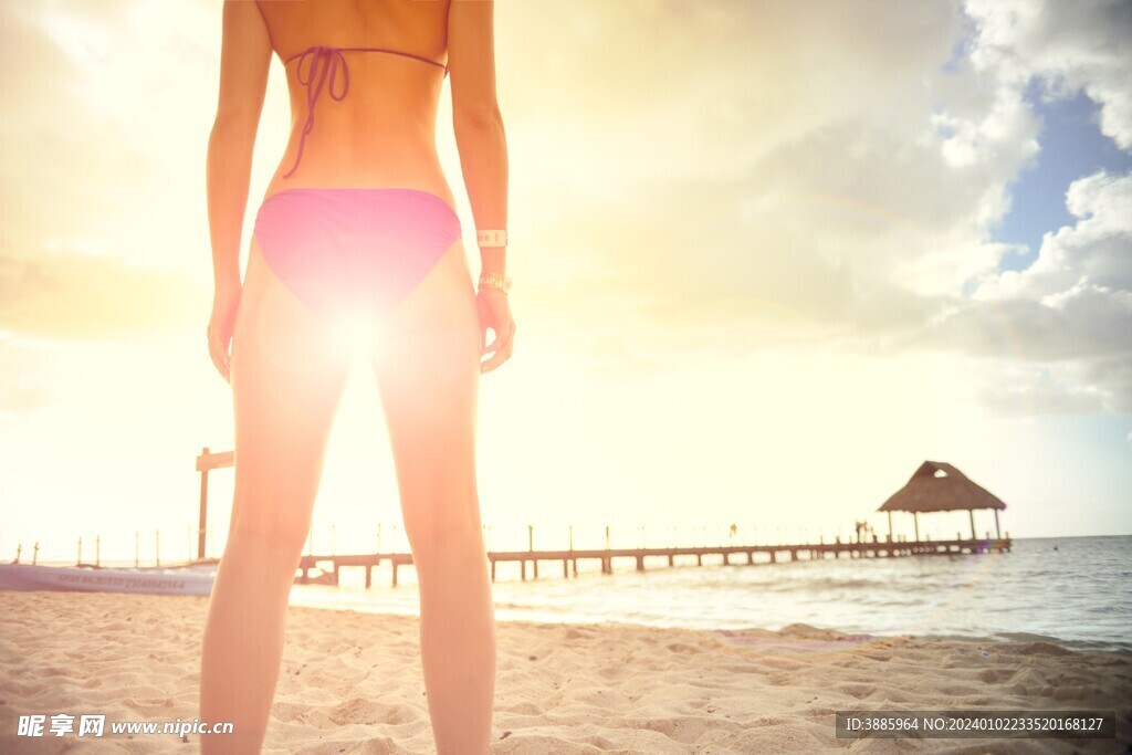 沙滩 海湾 风景图片