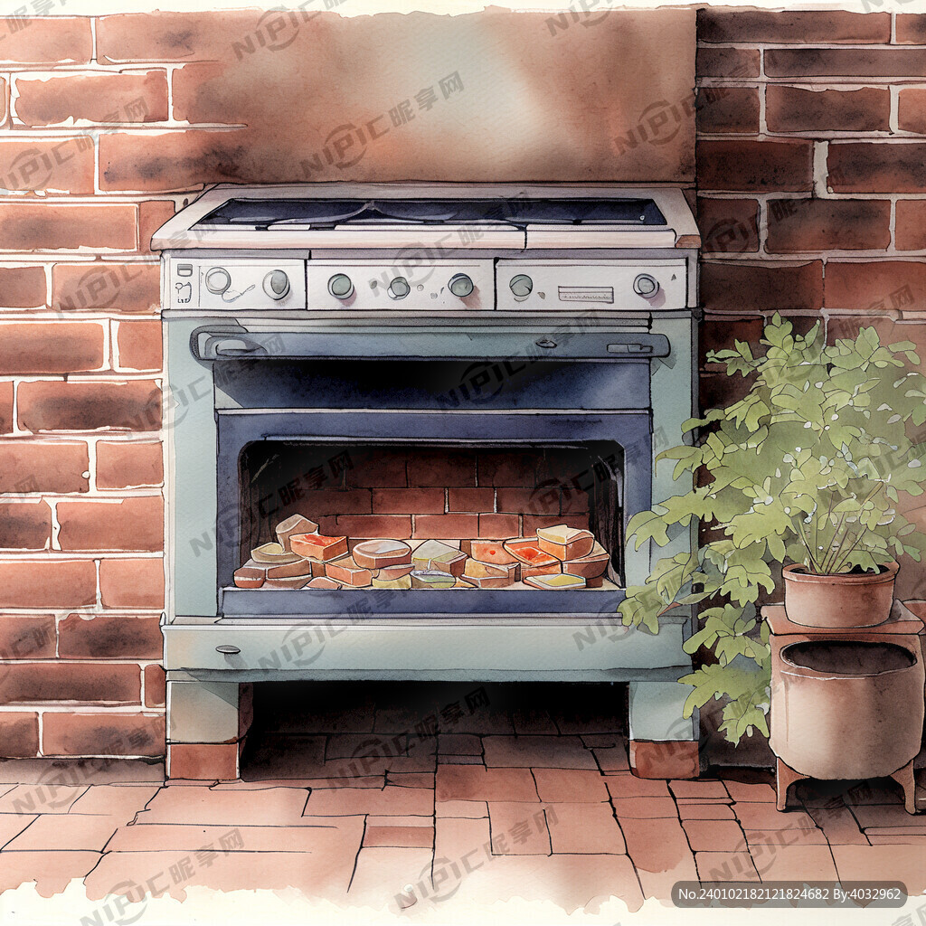 砖头灶台  柔软的光线 中特写