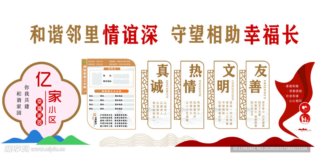 社区异形版面和谐版面