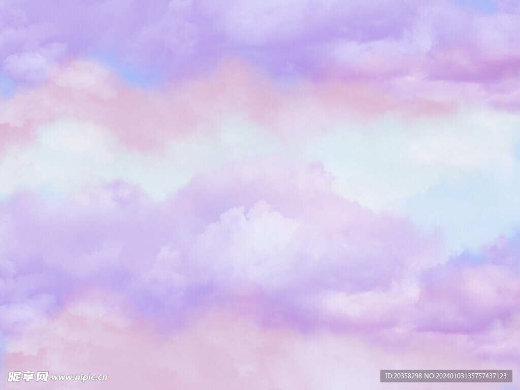 彩色云层