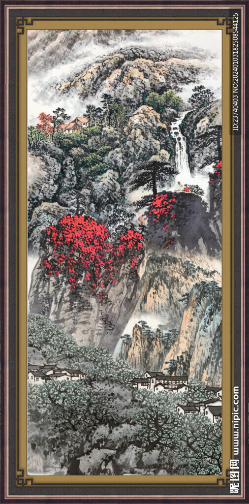 国画中堂画 