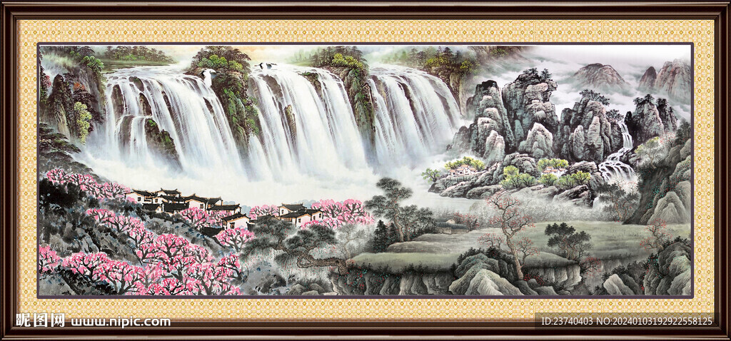 巨幅山水画 
