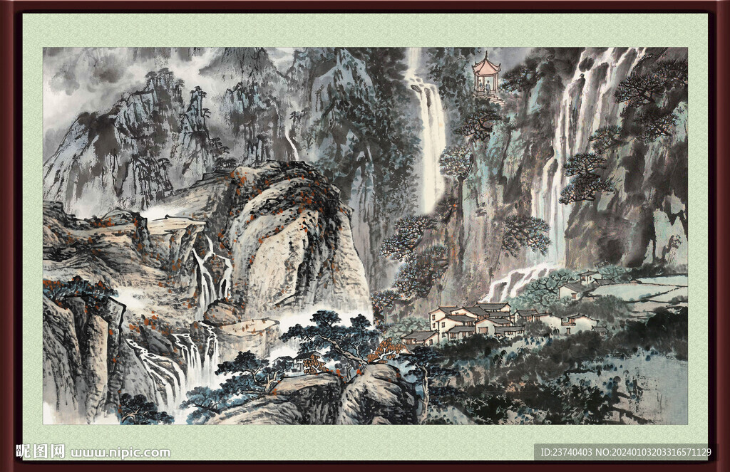 中国画风景 