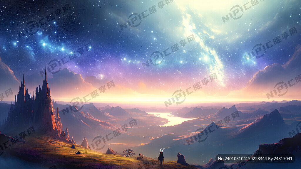 幻想的世界 深邃的夜空