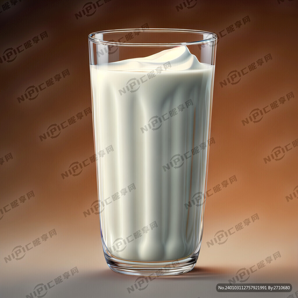 装牛奶的玻璃杯