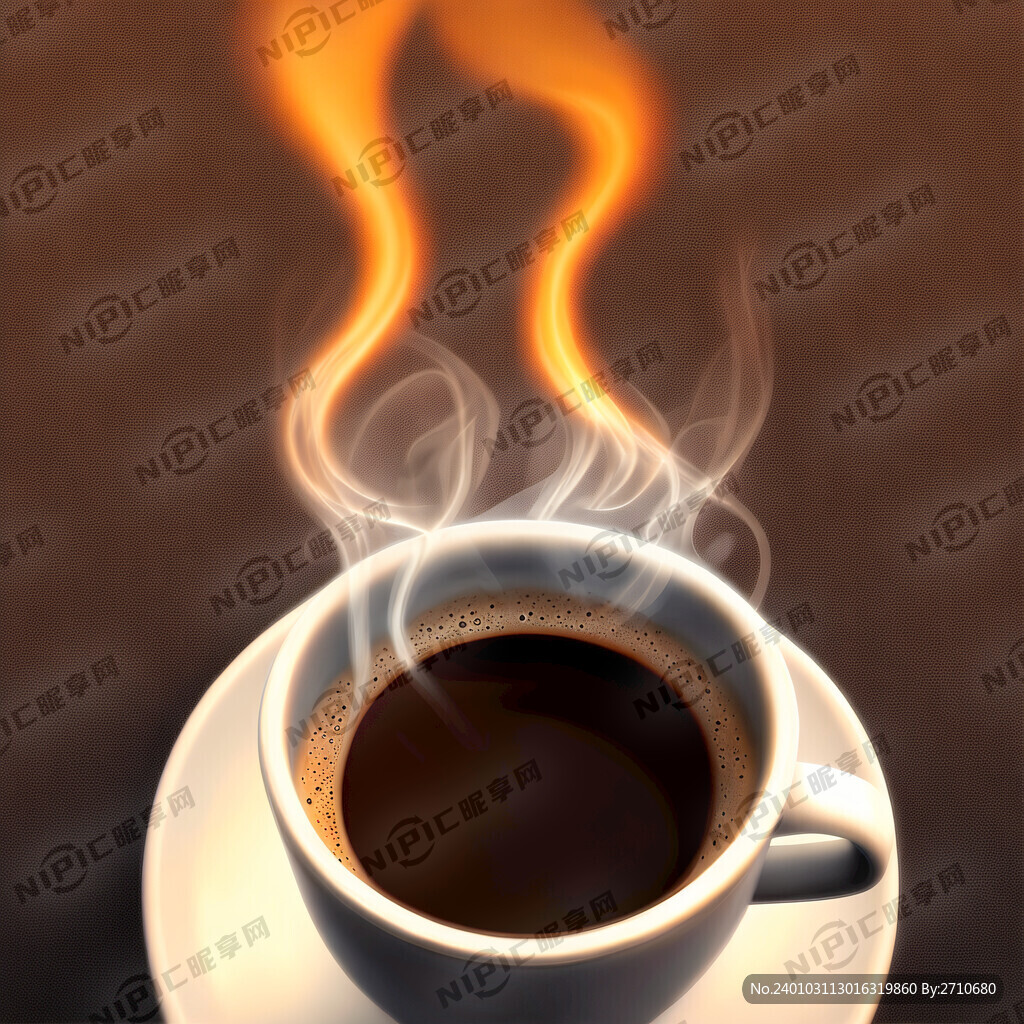 玻璃杯 咖啡 热气