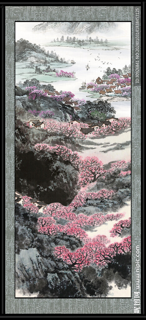 巨幅山水画 