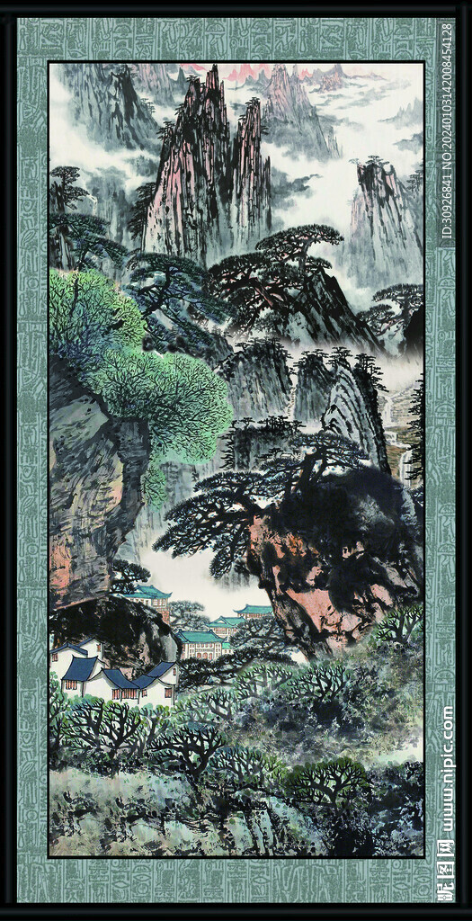 新中式山水画 