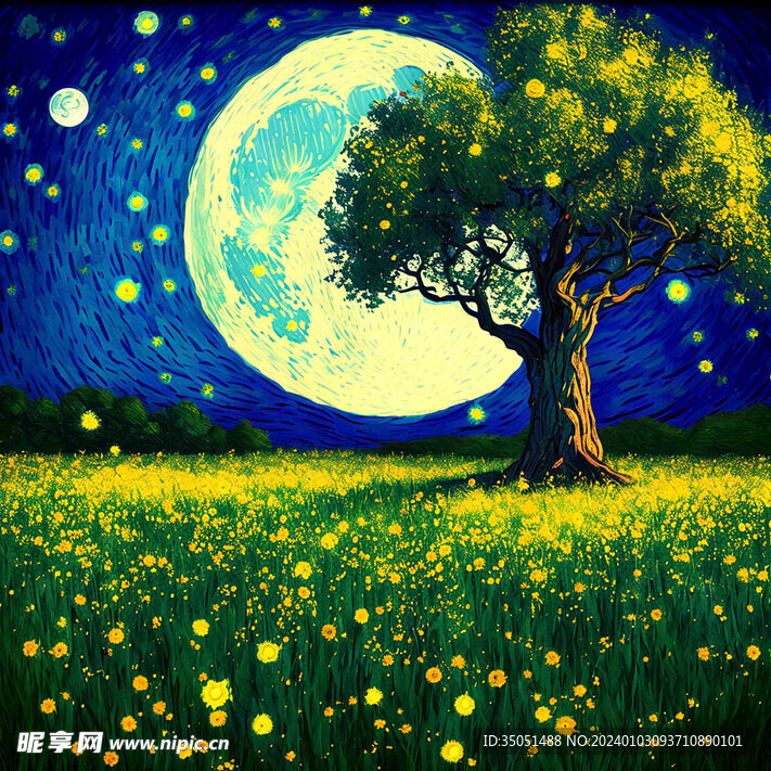 赏月的夜