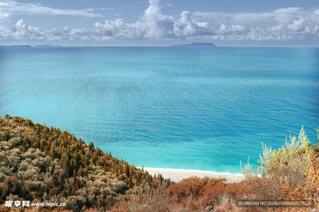 沙滩 海湾 风景图片