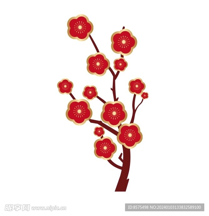 矢量梅花