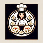 女厨师馄饨标志