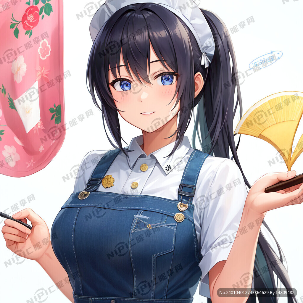 女厨师 馄饨标志