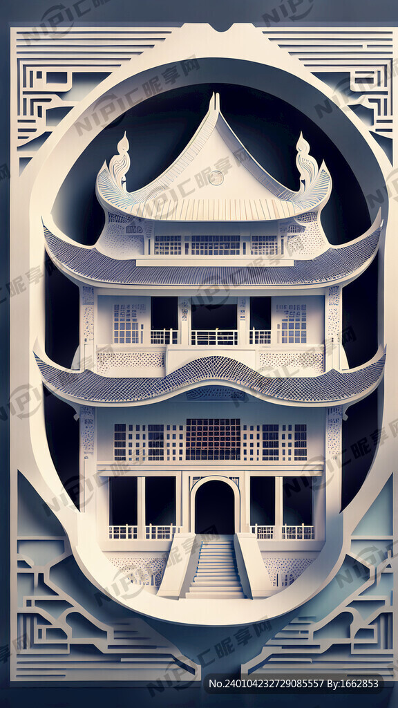 封面设计 剪纸风格 科技感