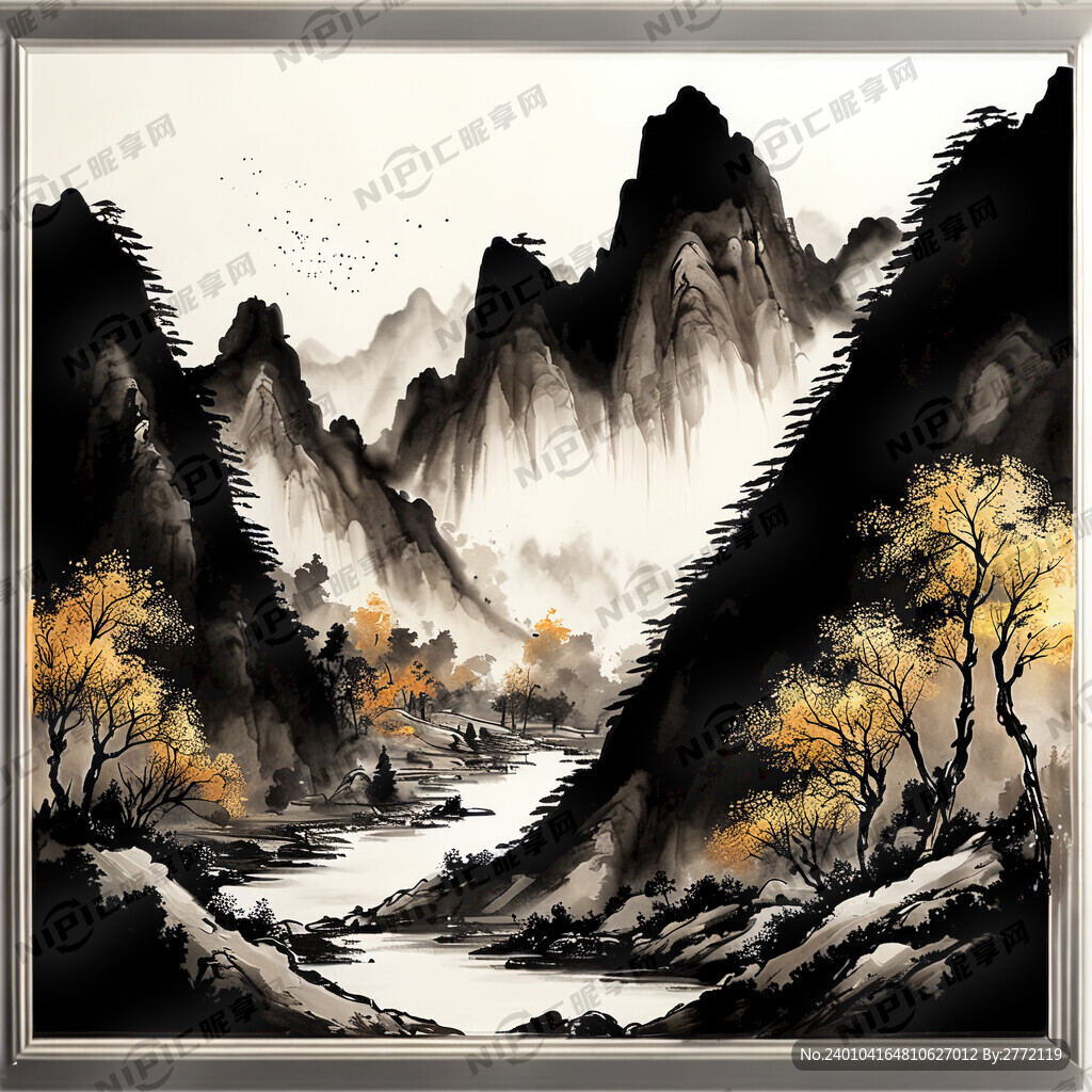 唯美 特色 风景画 山水画