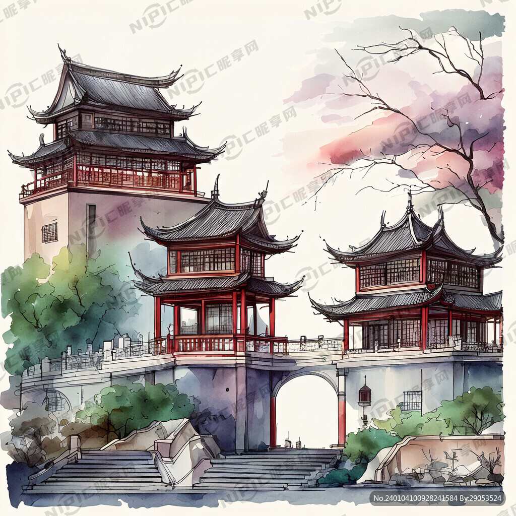 中国不同城市地标建筑 矢量文件