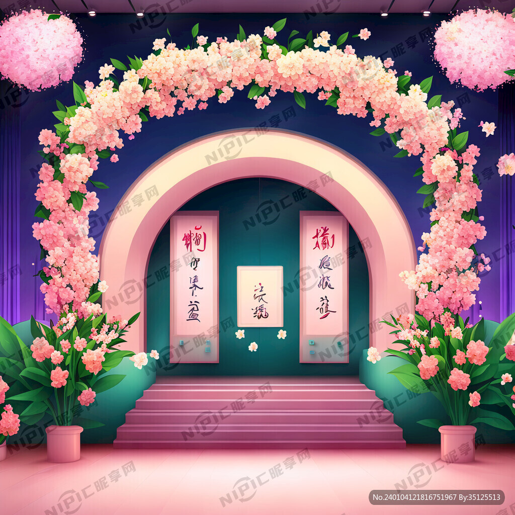 医院迎春晚会主题背景