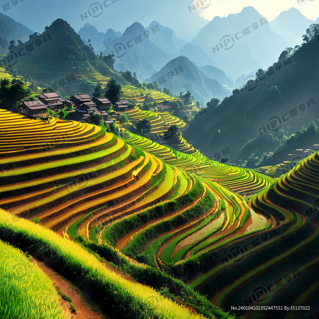 文化旅游 宜君梯田 景点