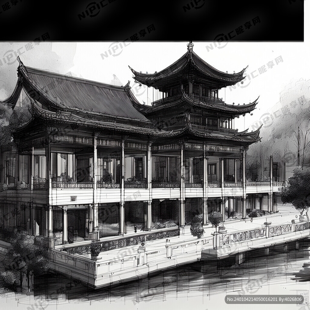 漯河建筑线稿