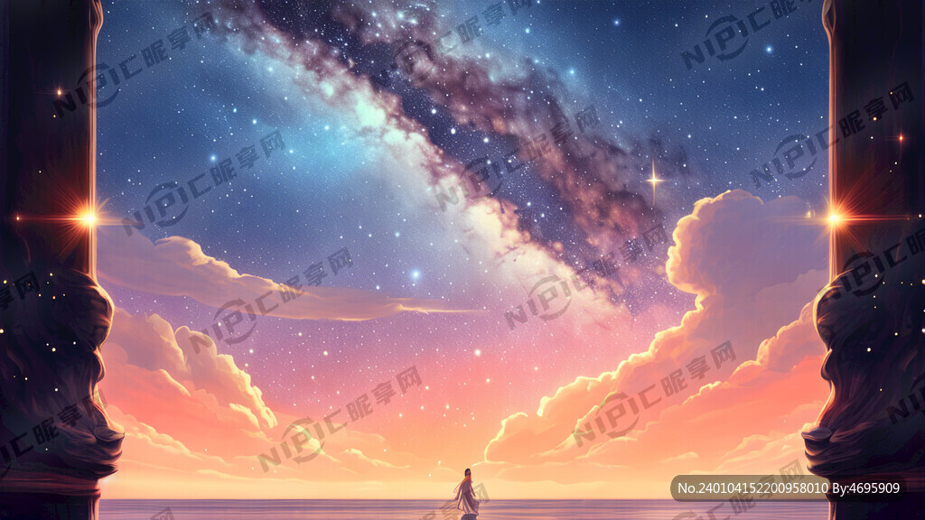 星辰 大海 背景图