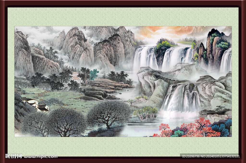 办公室山水画 