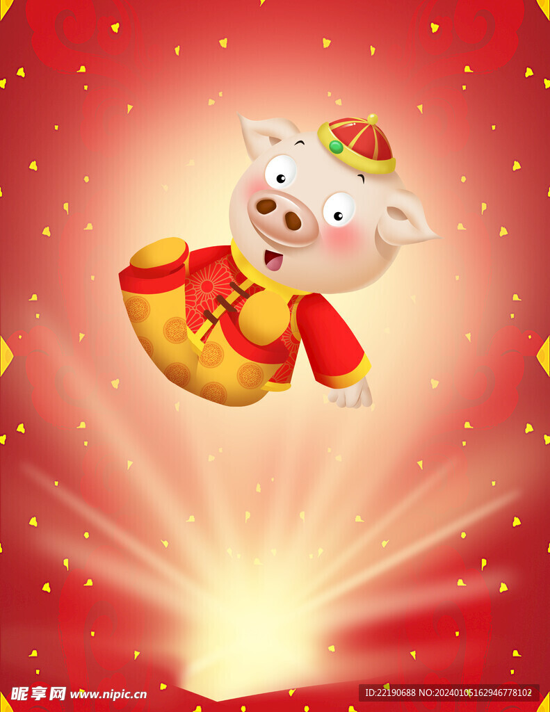 红色新年喜庆