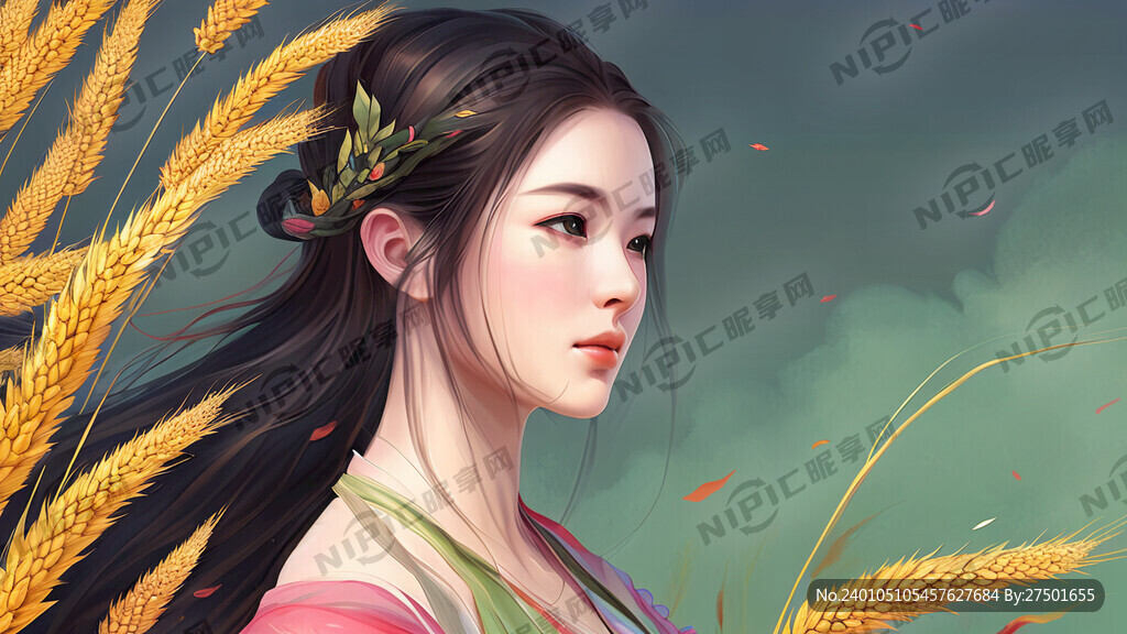 仙女  七彩颜色      