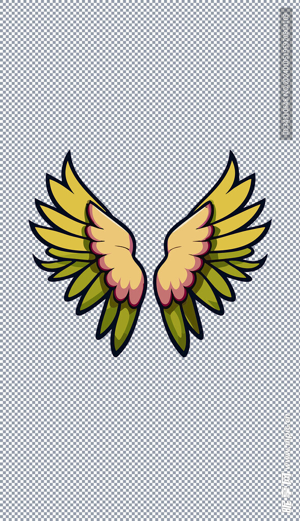 卡通天使恶魔的翅膀可爱装饰羽翼