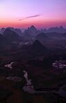 山脉河流风景