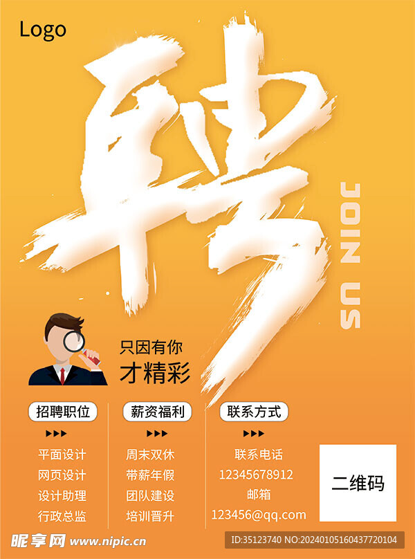 创意招聘海报