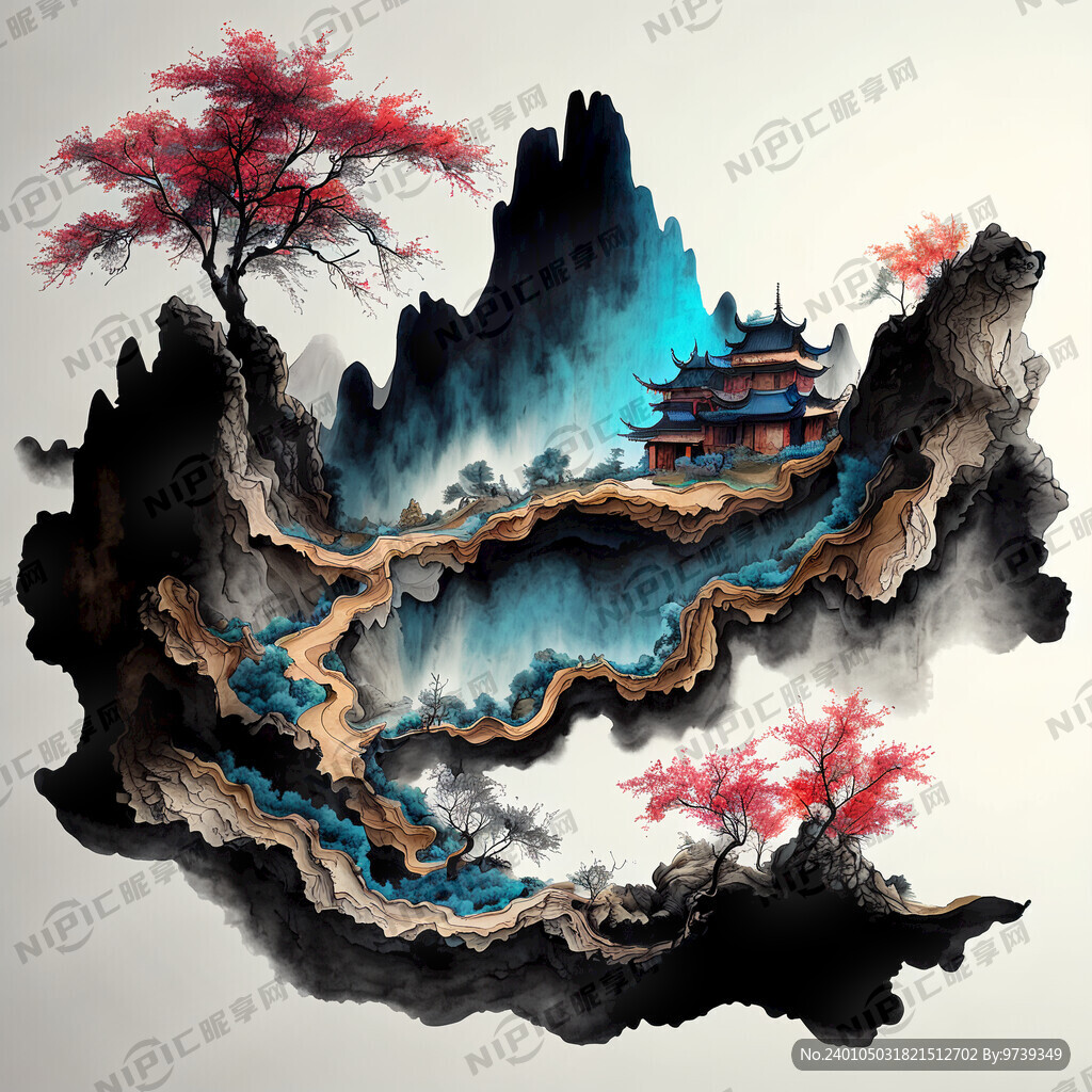 中国地形图立体3d