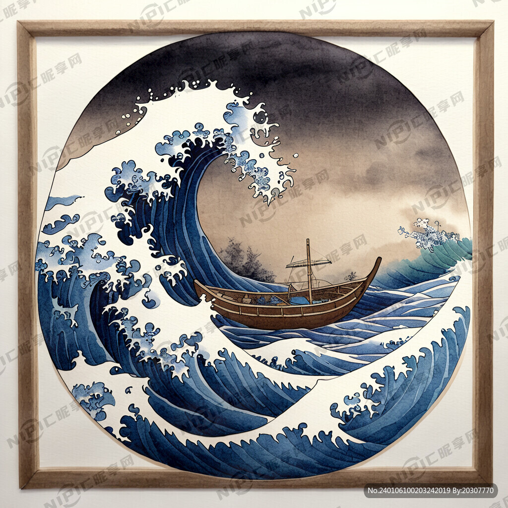 风大浪急 一叶扁舟