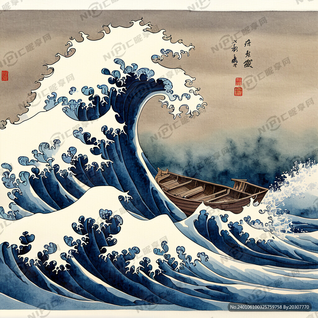 风大浪急 一叶扁舟