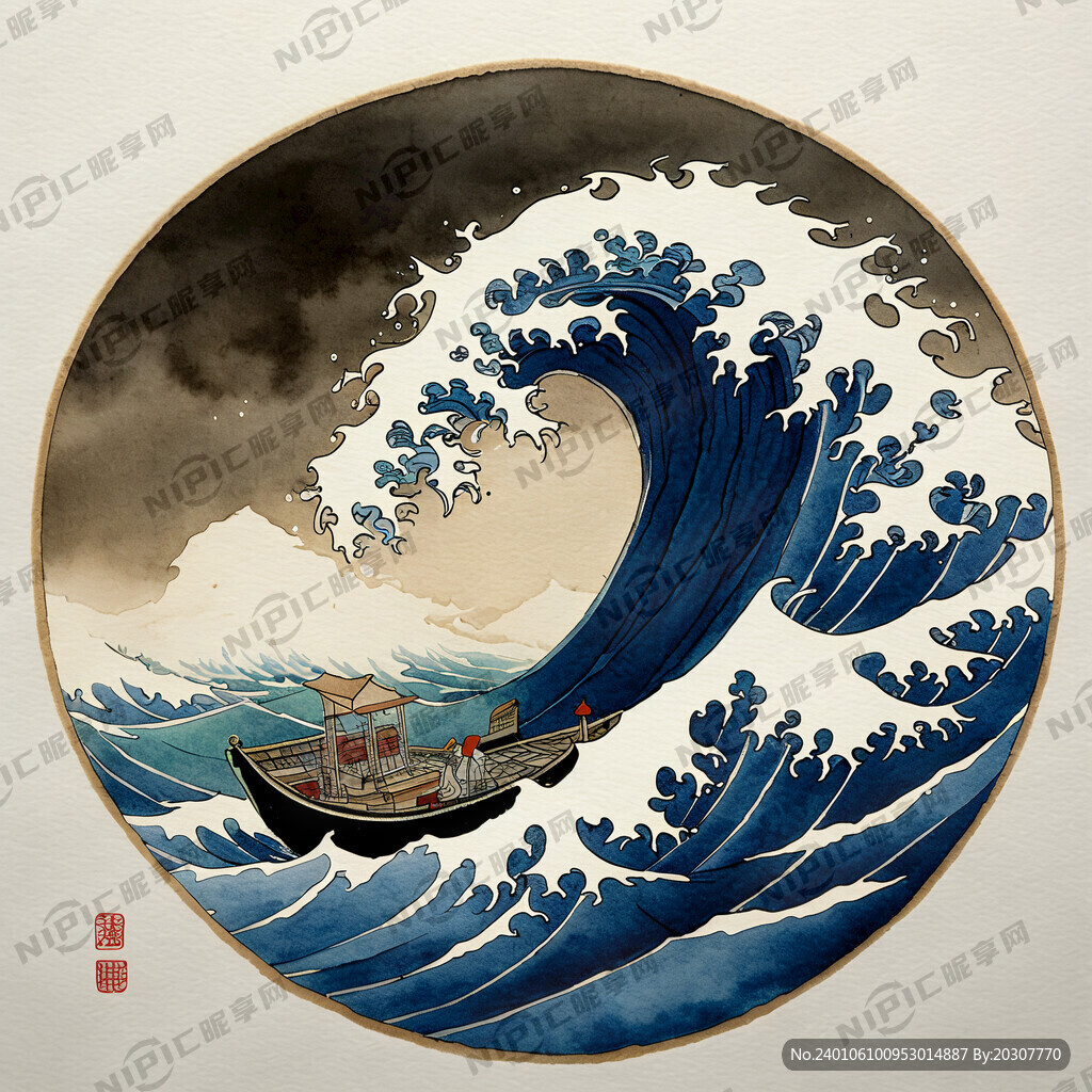 风大浪急 一叶扁舟