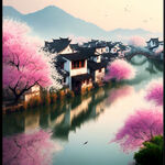 江南水乡春暖花开