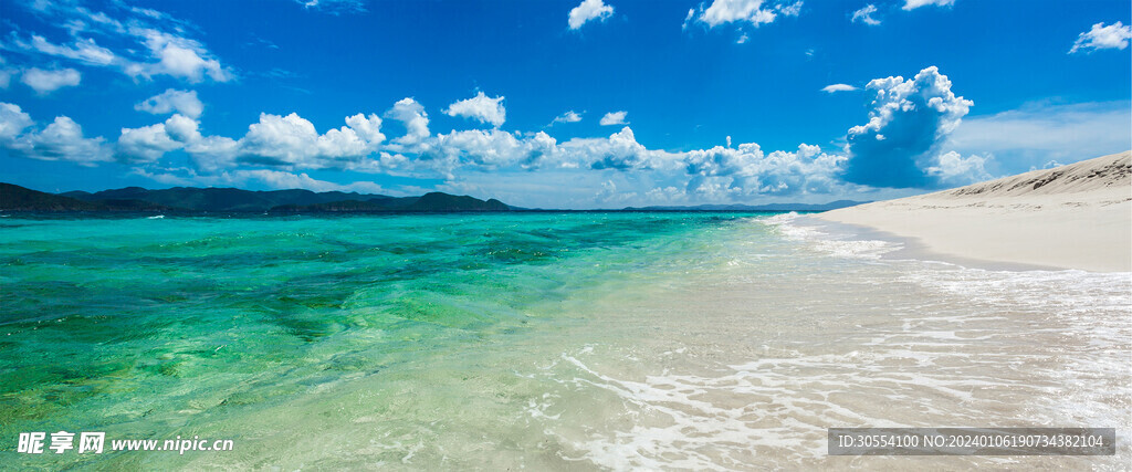 沙滩 海湾 风景图片