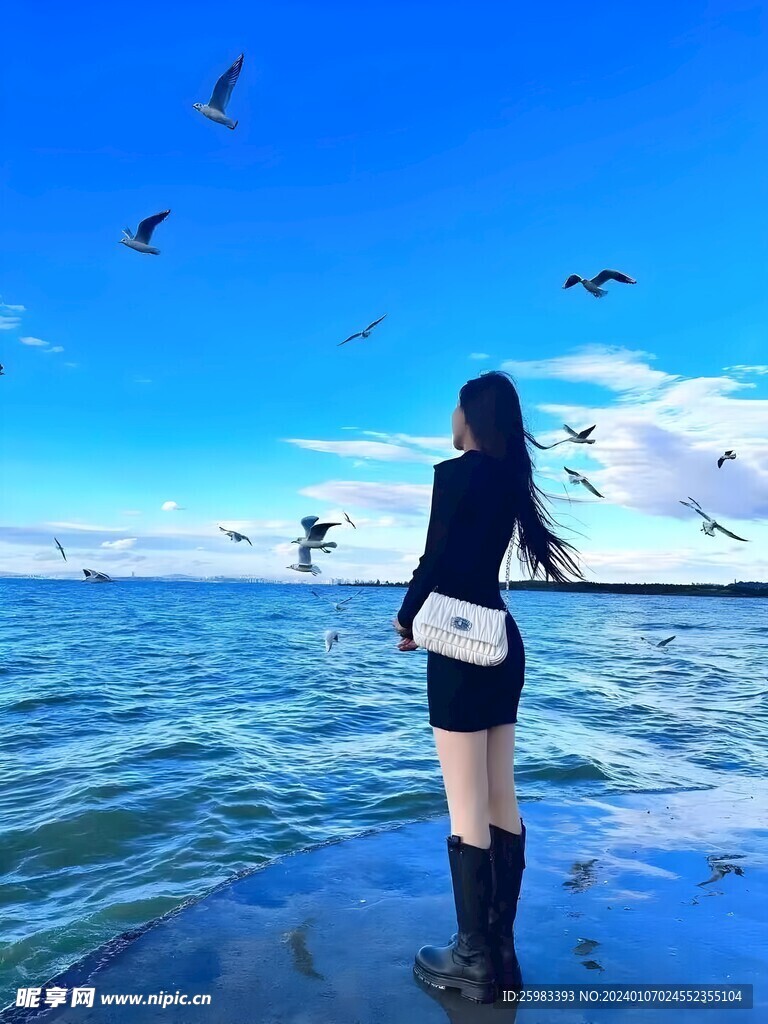 休闲的女孩