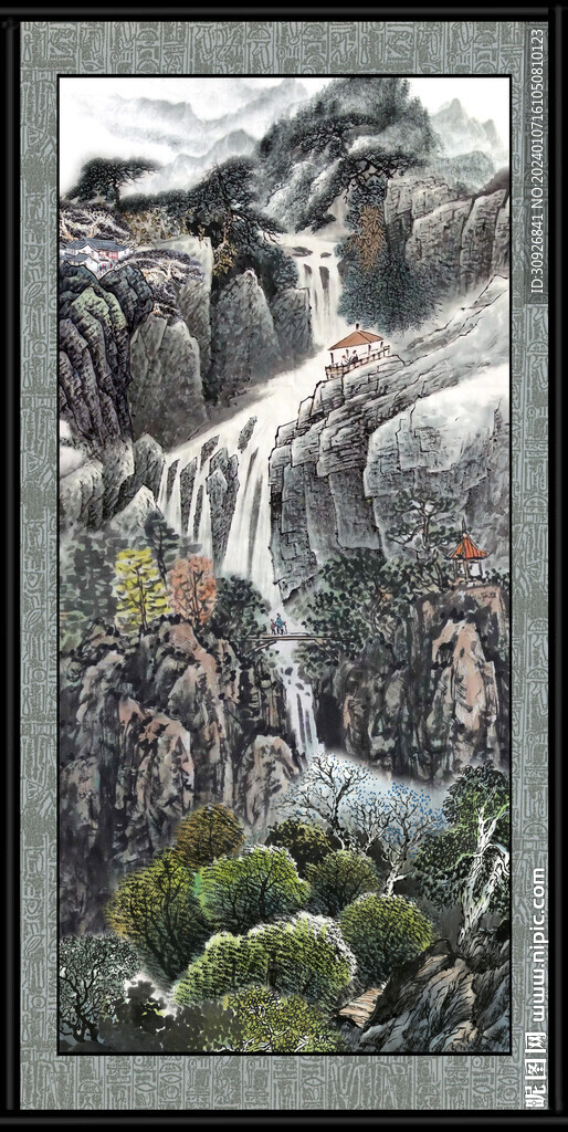 巨幅山水画 