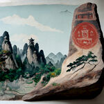 岩画, 石刻