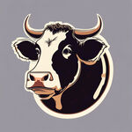 奶牛简笔画标志
