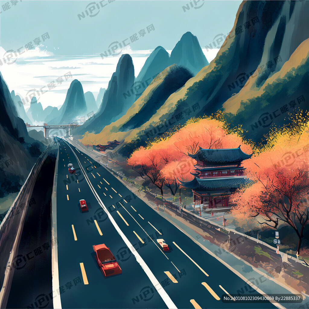 高速插画