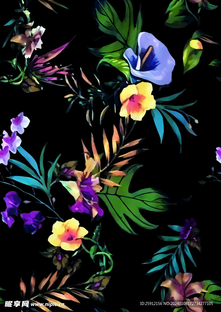 手绘花