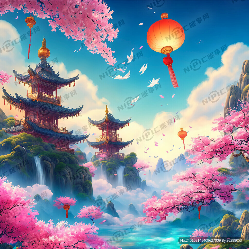 游戏梦幻唯美新中式风景 超高清