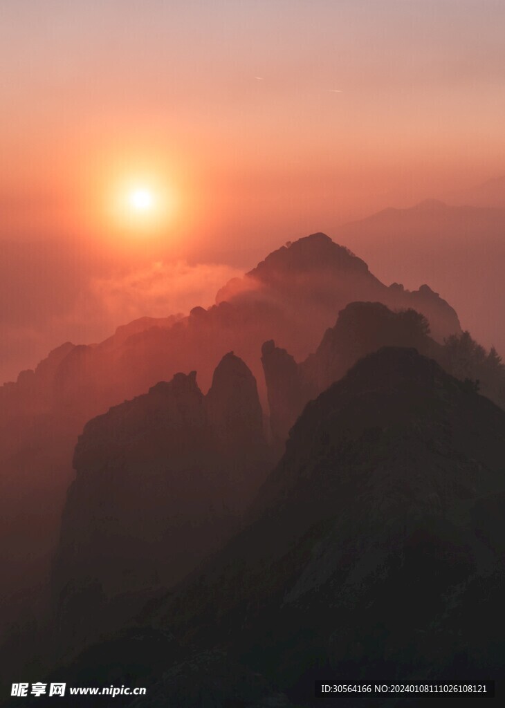 山顶日出
